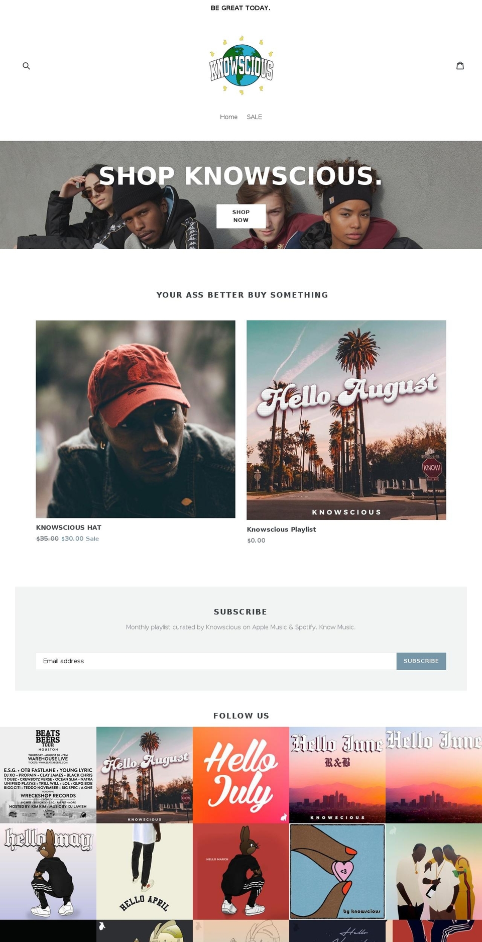 Optimum Hunger Shopify theme site example shopknowscious.com