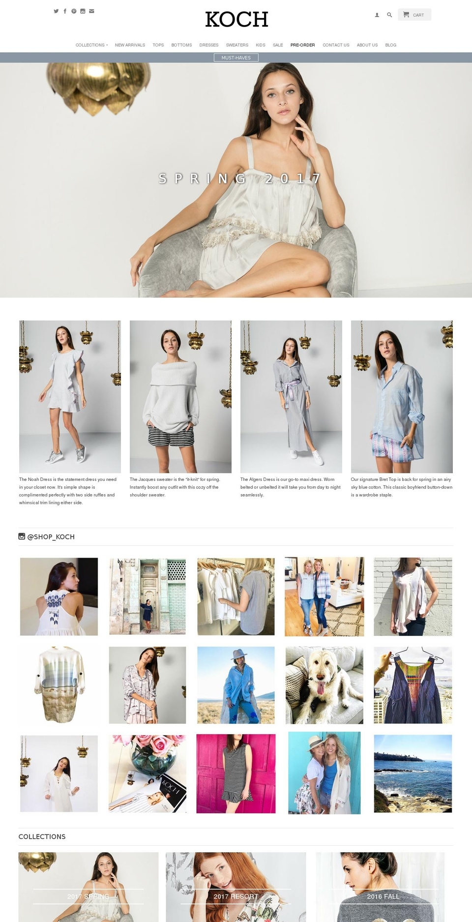 shopkoch.com shopify website screenshot