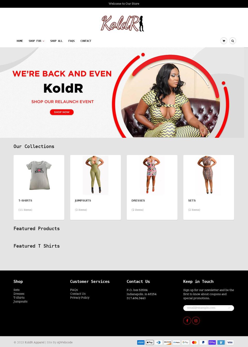 Show Time Shopify theme site example shopkoldr.com