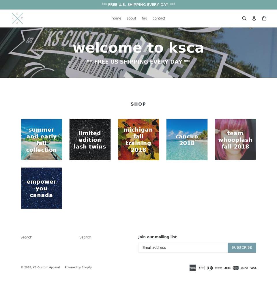shopksca.com shopify website screenshot