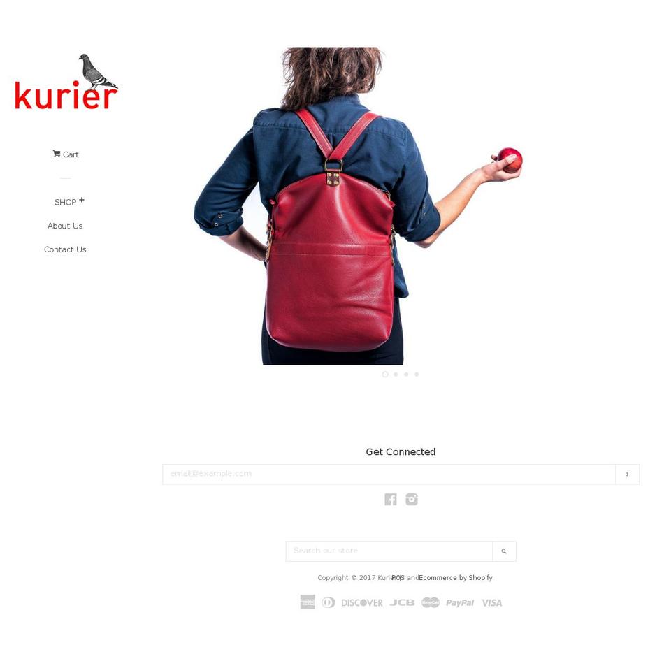 shopkurier.com shopify website screenshot