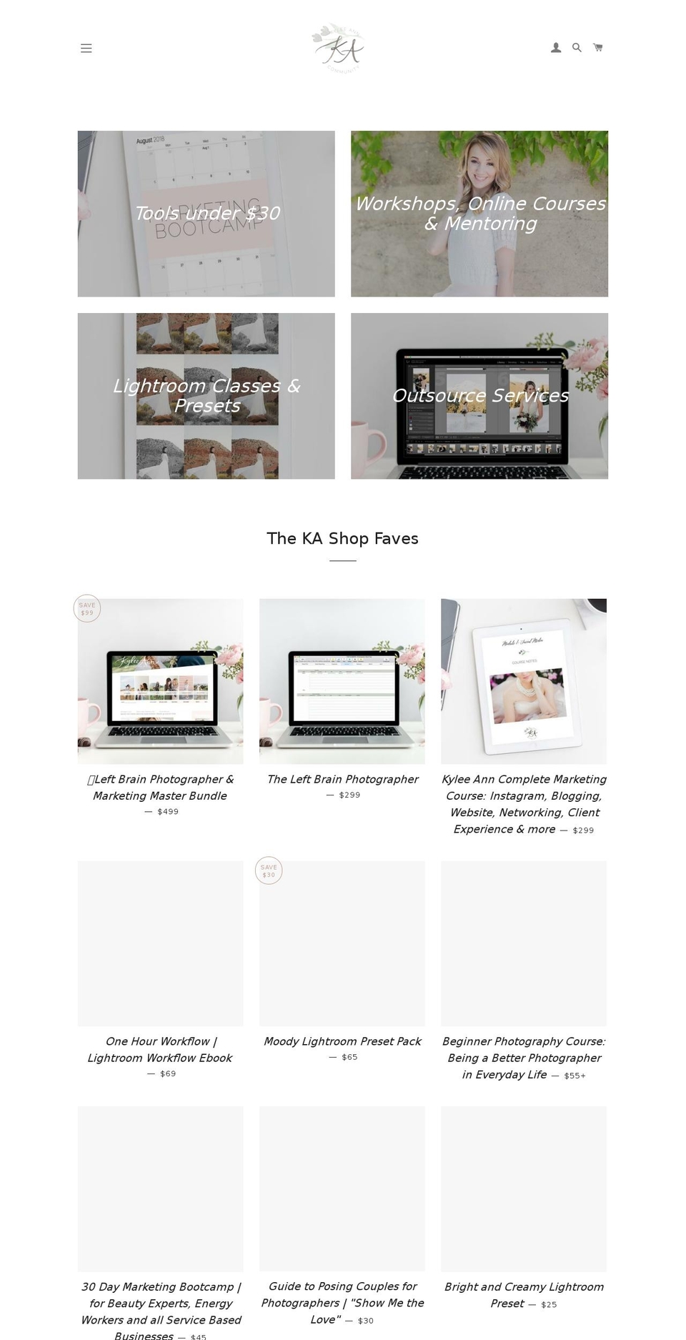 shopkyleeann.com shopify website screenshot