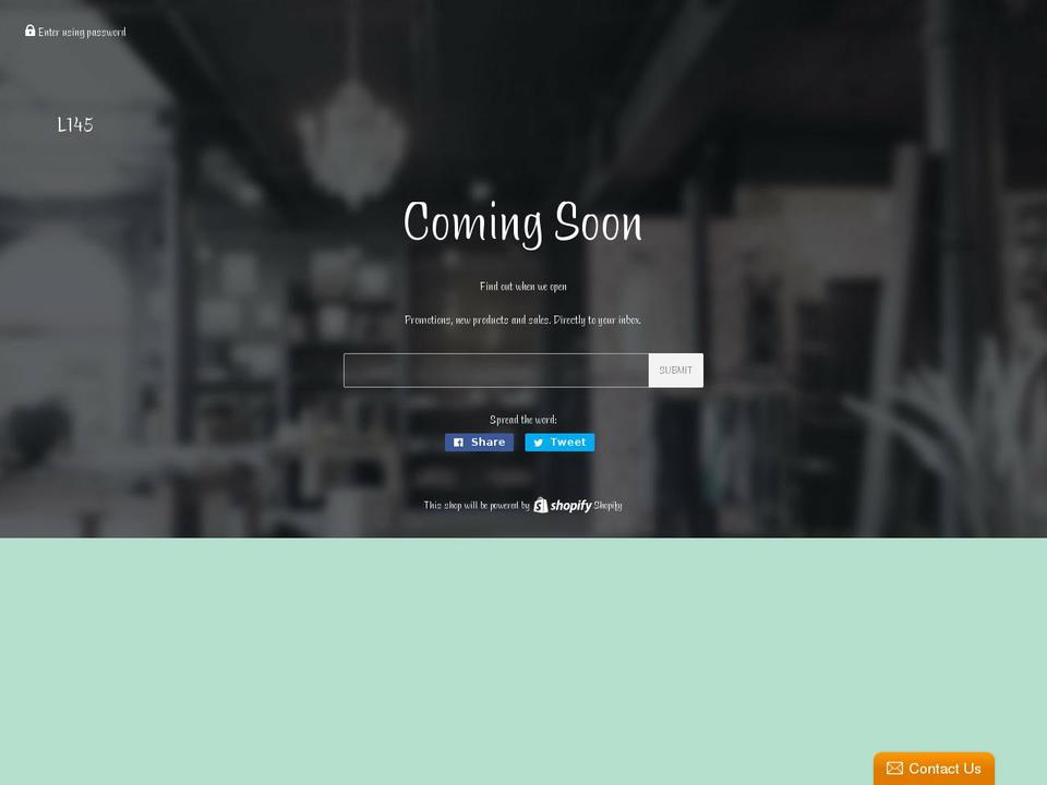 shopl145.com — Shopify storefront screenshot