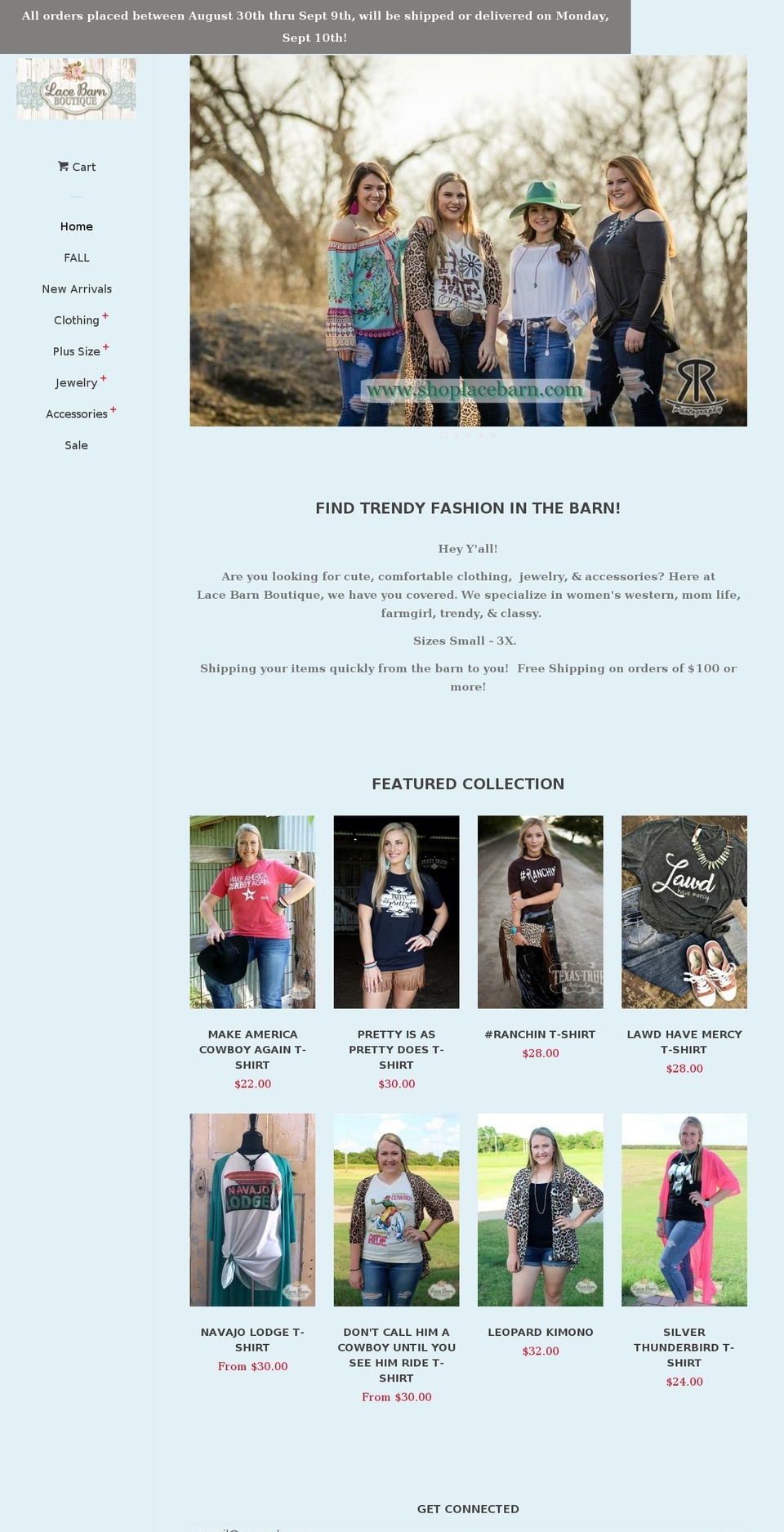 shoplacebarn.com — Shopify storefront screenshot