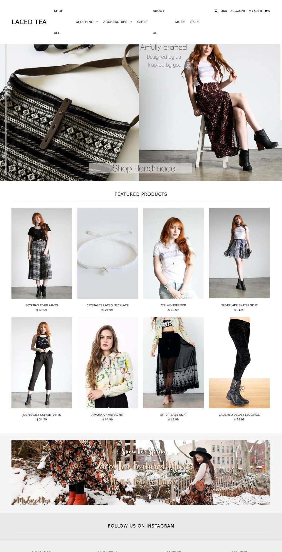 shoplacedtea.com shopify website screenshot