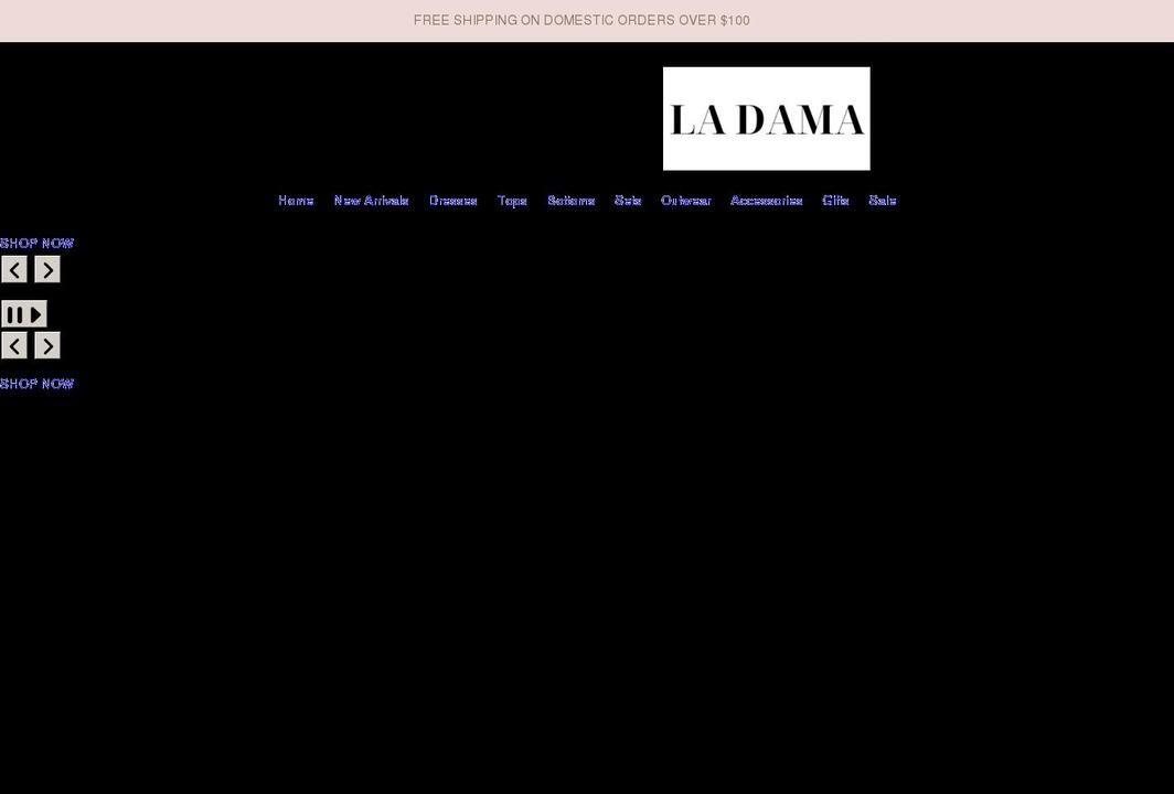 shopladama.com shopify website screenshot