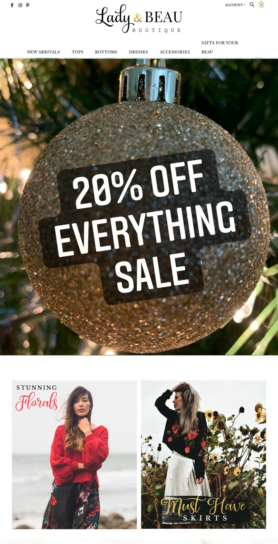 shopladyandbeau.com shopify website screenshot