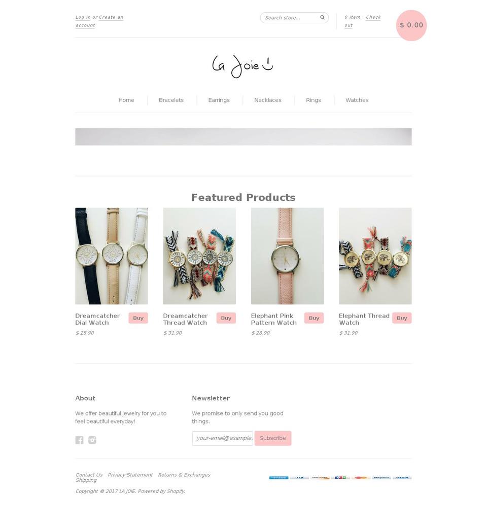 shoplajoie.com shopify website screenshot