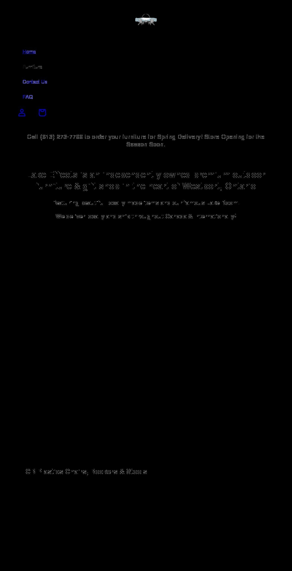 shoplakeeffects.com shopify website screenshot