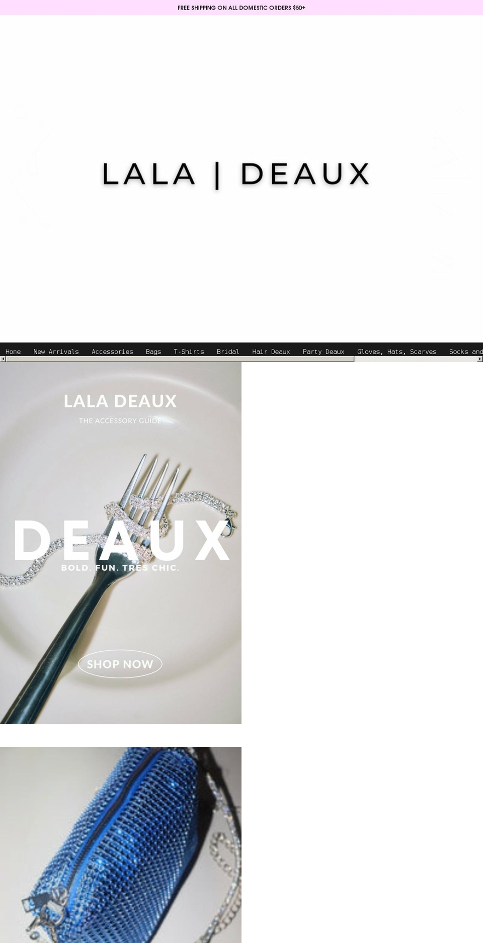 shoplaladeaux.com shopify website screenshot