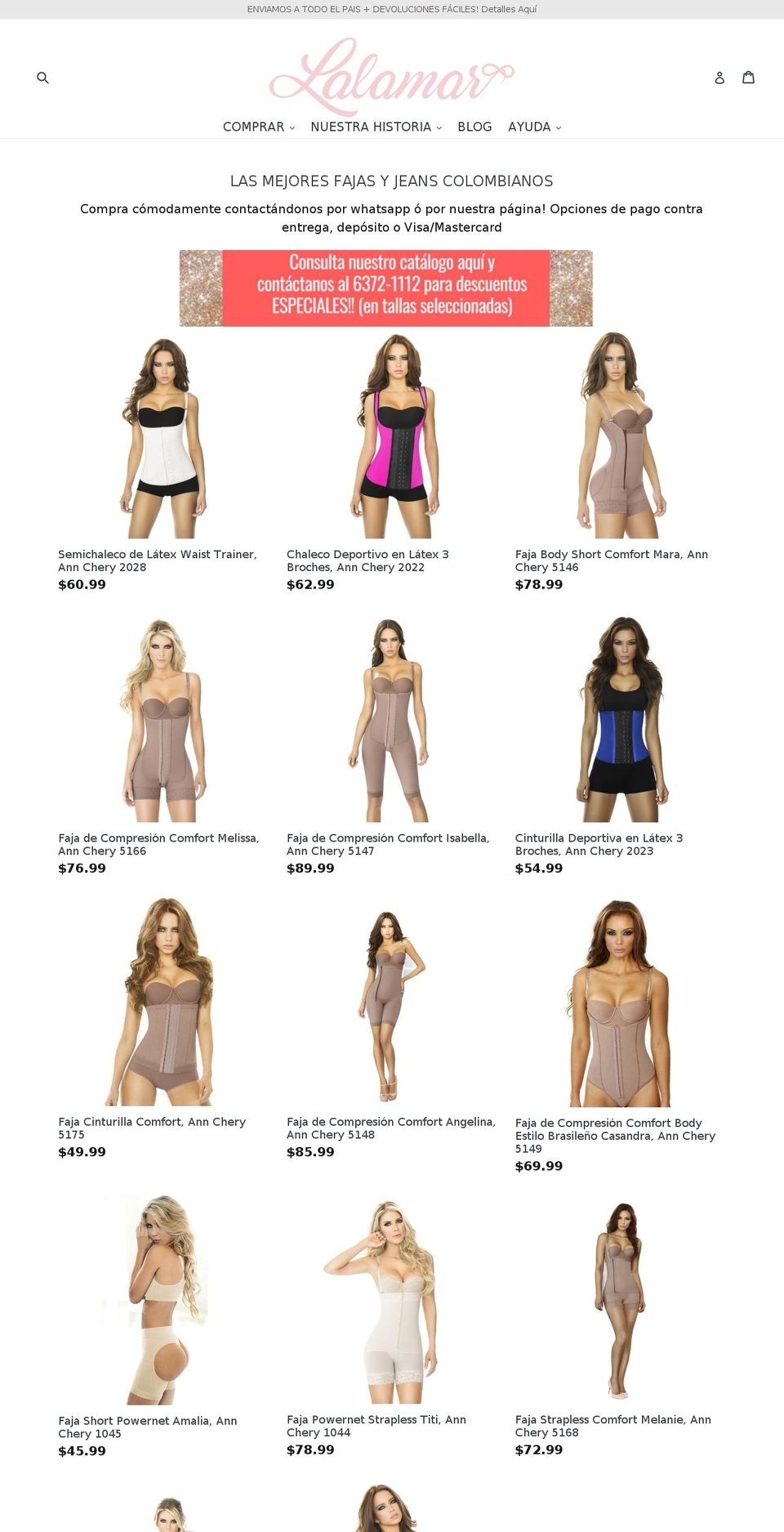shoplalamar.com — Shopify storefront screenshot