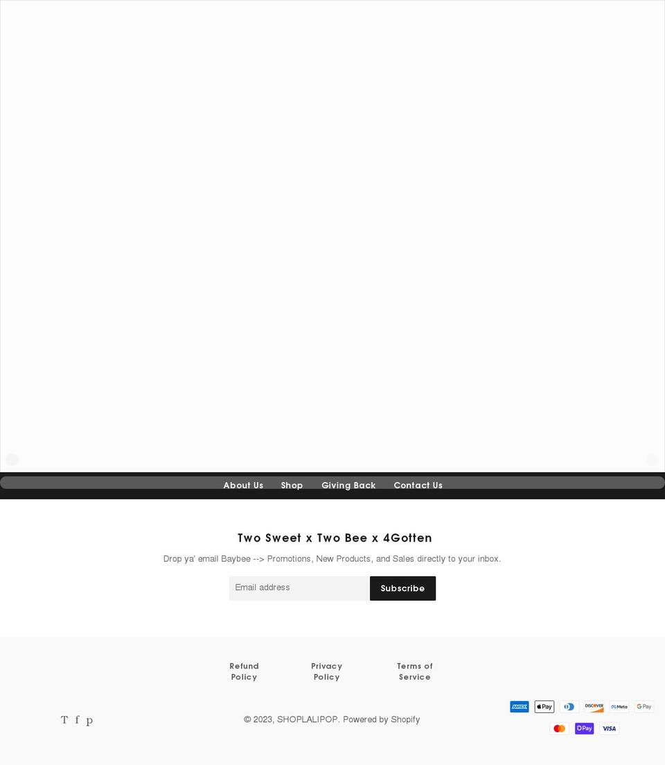 shoplalipop.net shopify website screenshot
