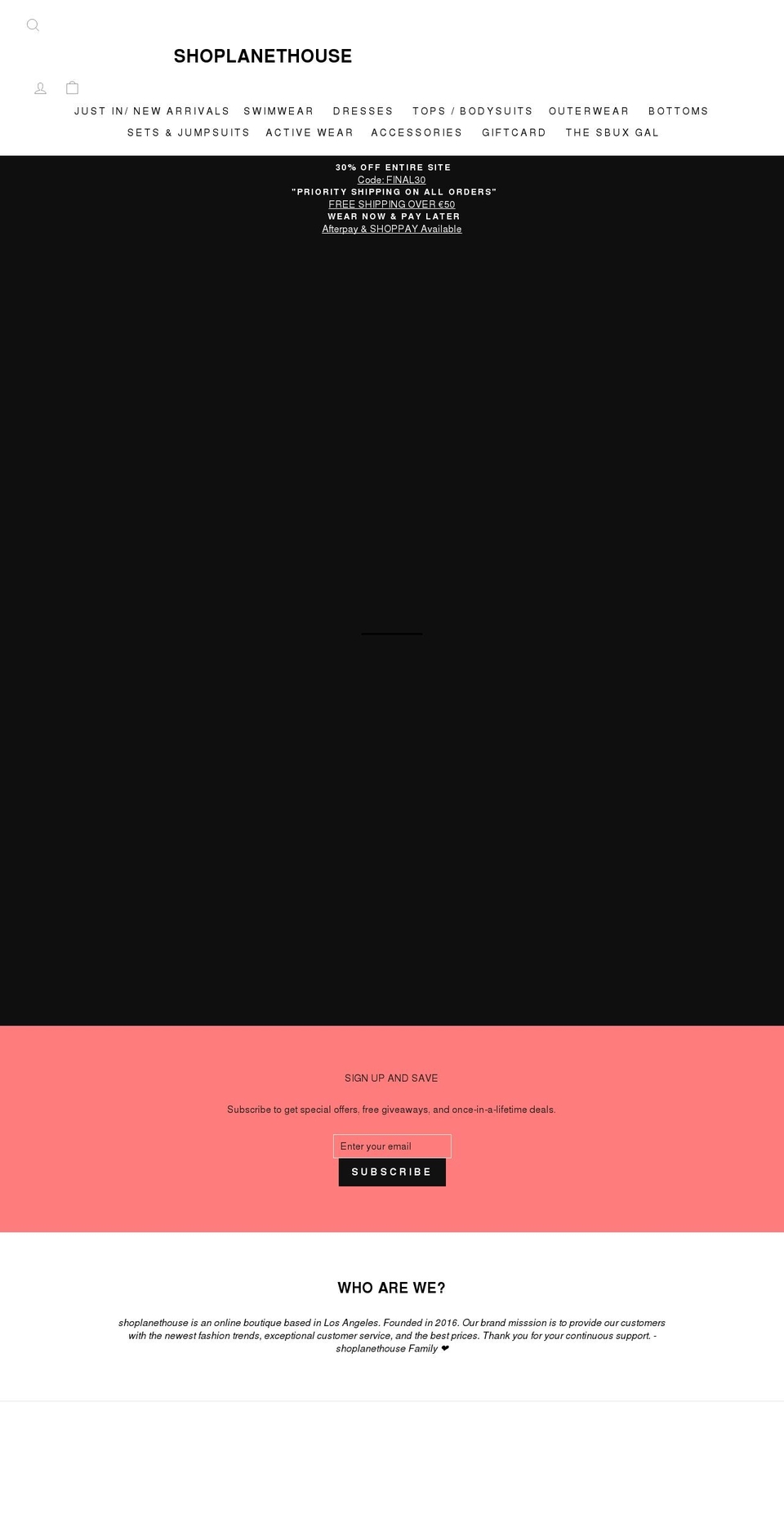 shoplanethouse.com shopify website screenshot