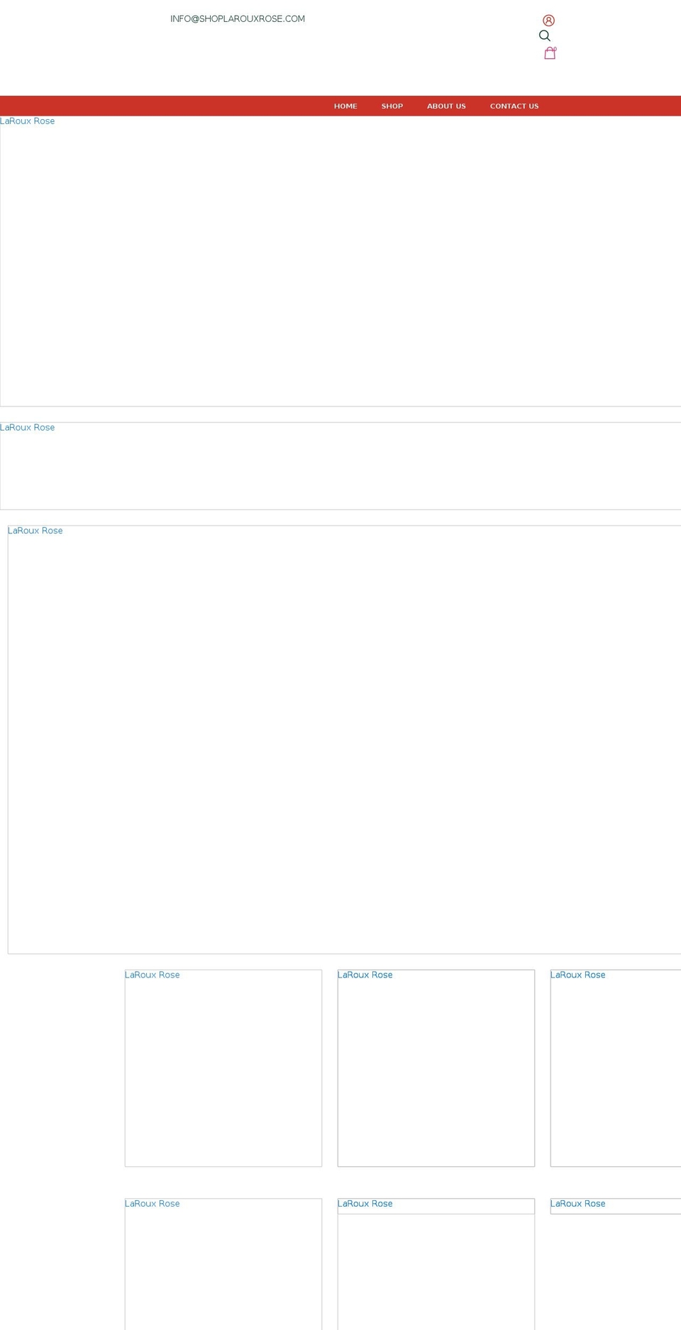 shoplarouxrose.com shopify website screenshot