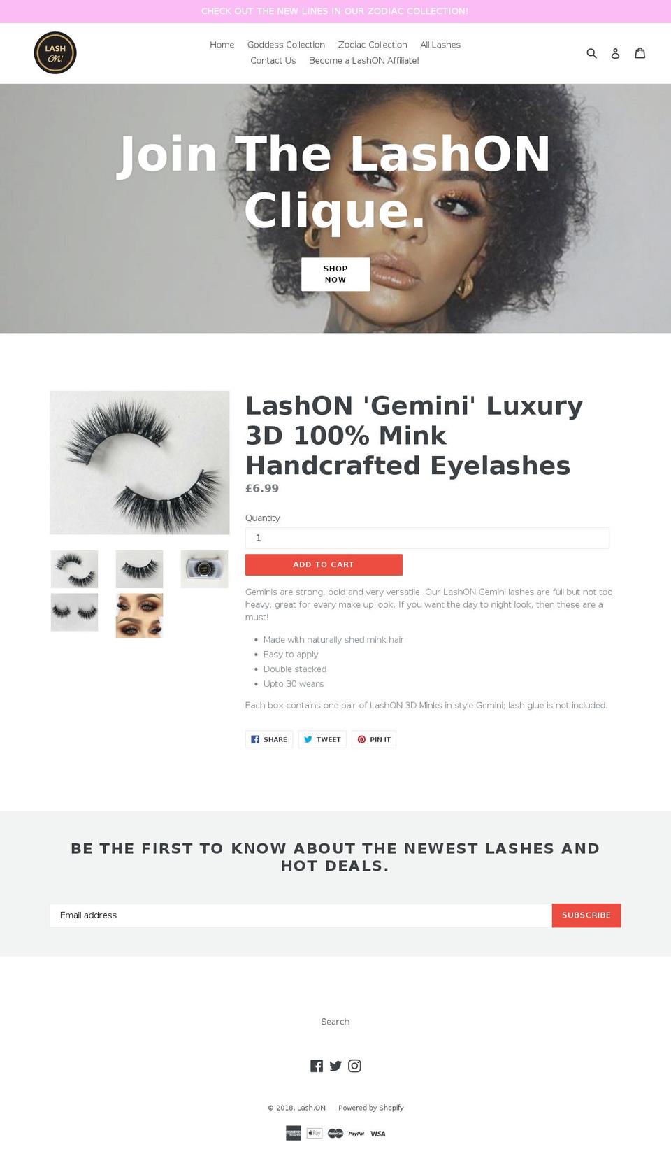 Birch Shopify theme site example shoplashon.com