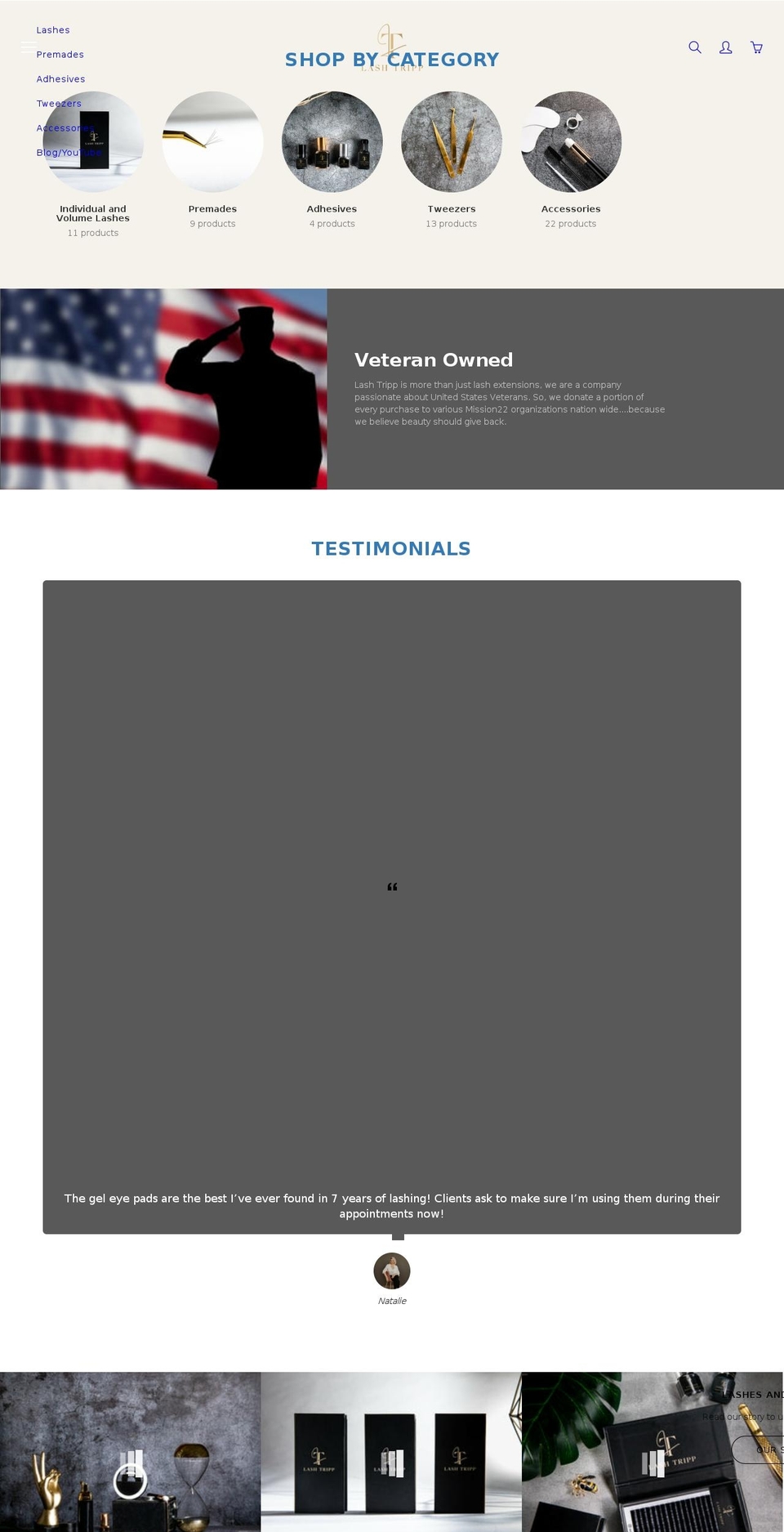 shoplashtripp.com shopify website screenshot