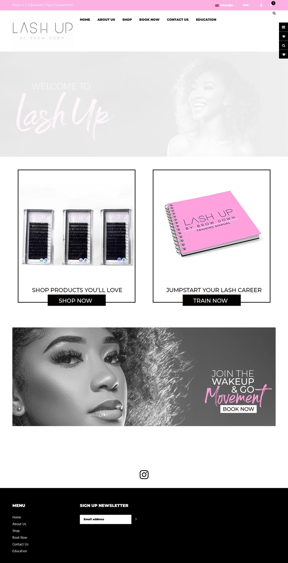 shoplashup.com shopify website screenshot