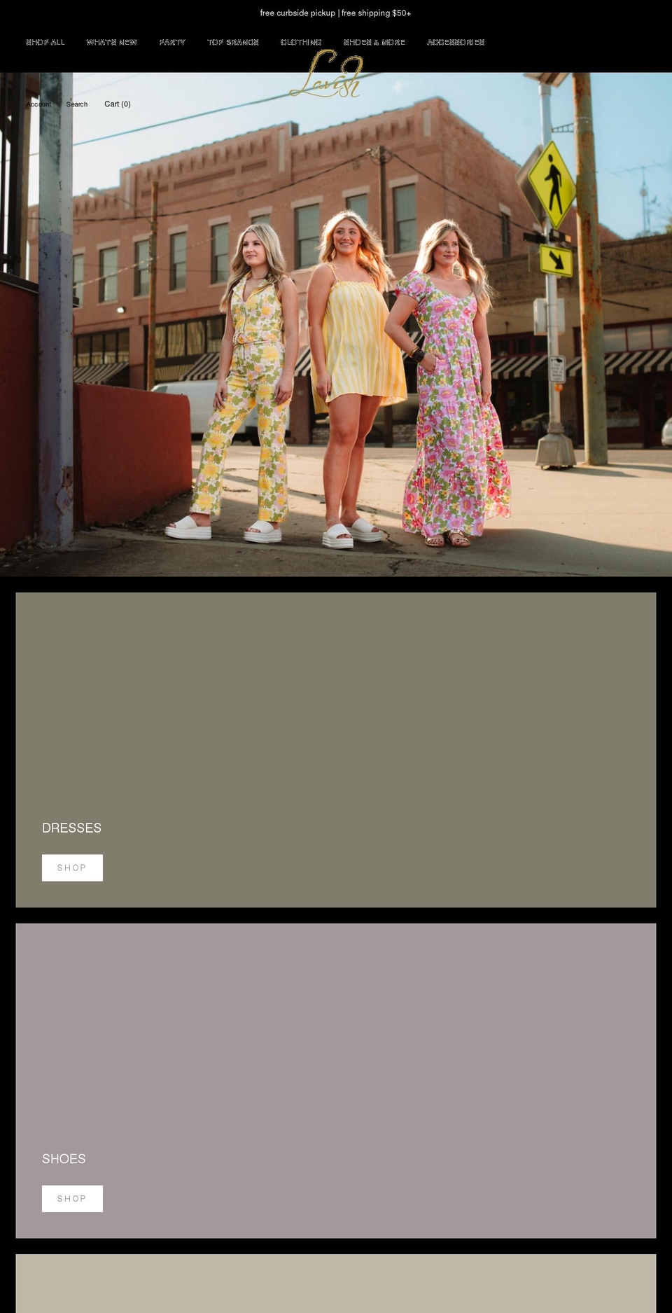 shoplavishboutique.net shopify website screenshot