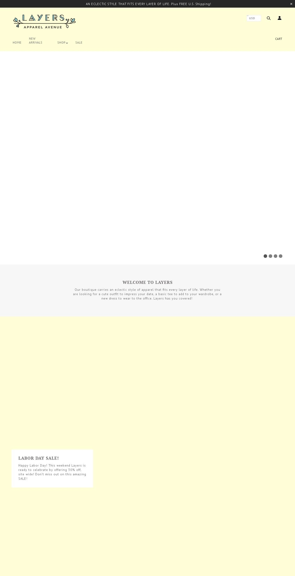 shoplayers.com — Shopify storefront screenshot