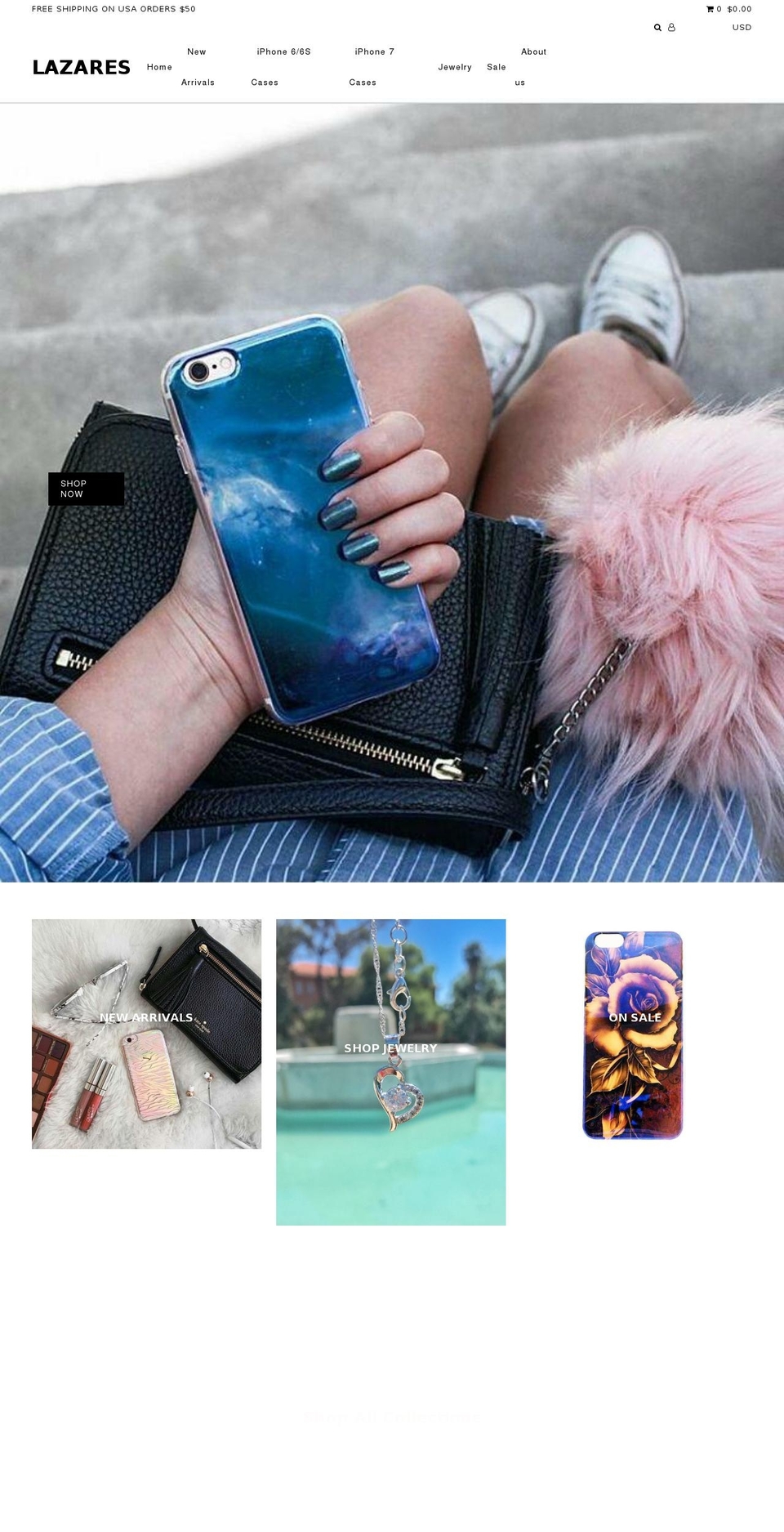 shoplazares.com shopify website screenshot