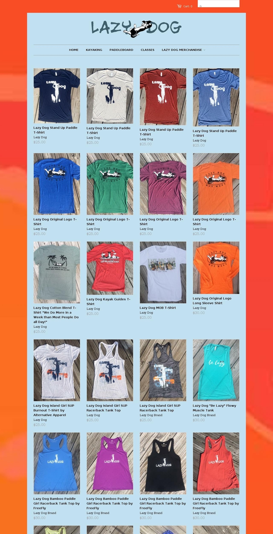 shoplazydog.com shopify website screenshot