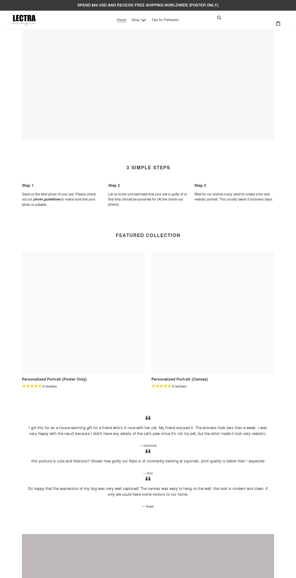 shoplectra.com shopify website screenshot