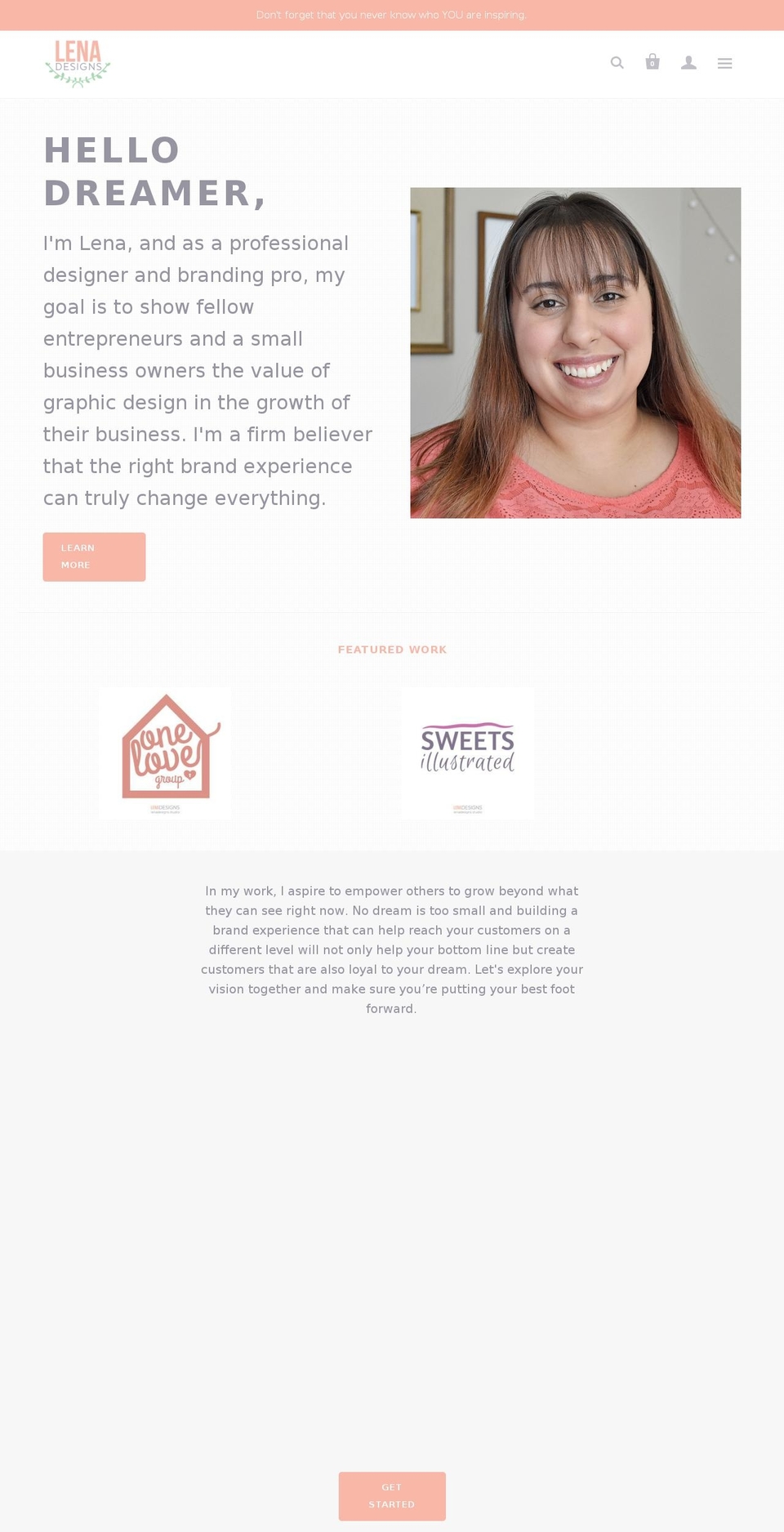 shoplenadesigns.com — Shopify storefront screenshot