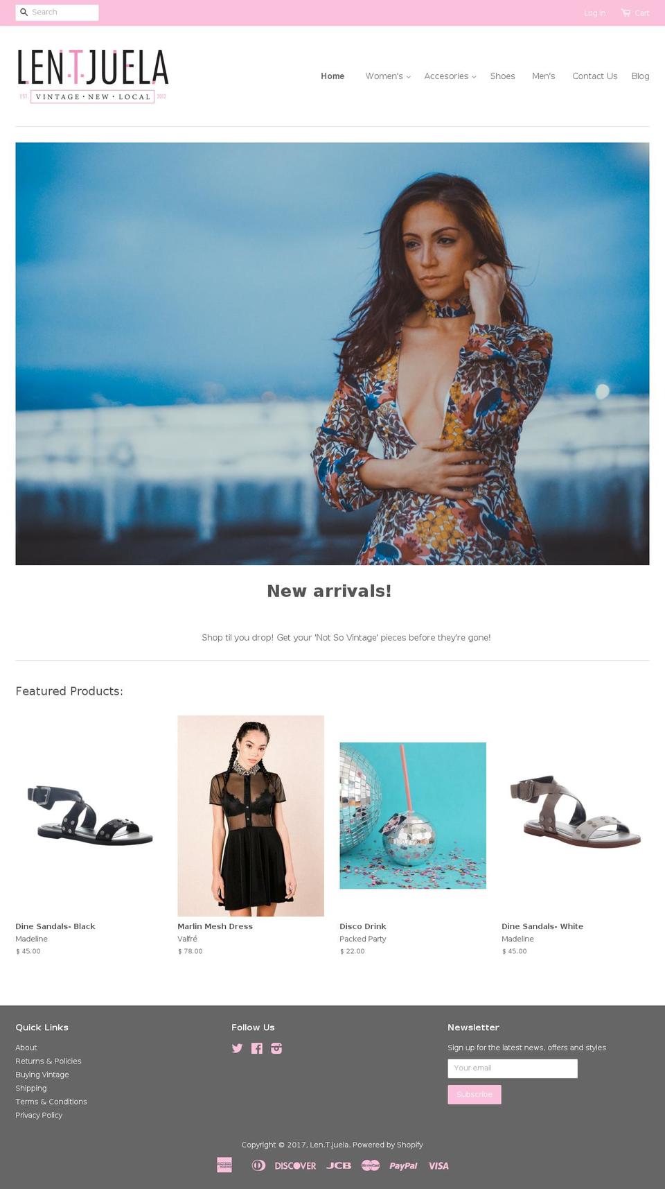 shoplentejuela.com shopify website screenshot