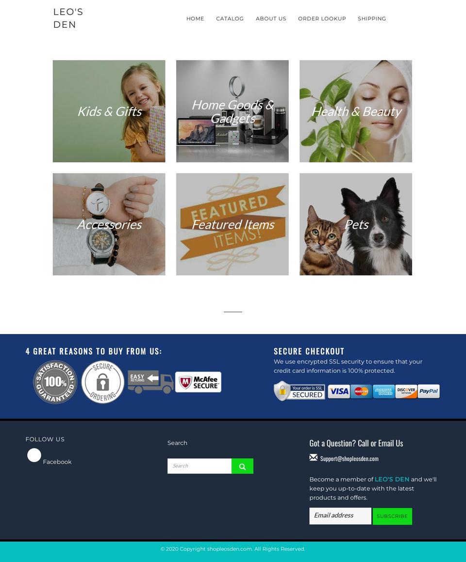 Theme export hoolymolly-com-copy-of-theme-expor Shopify theme site example shopleosden.com