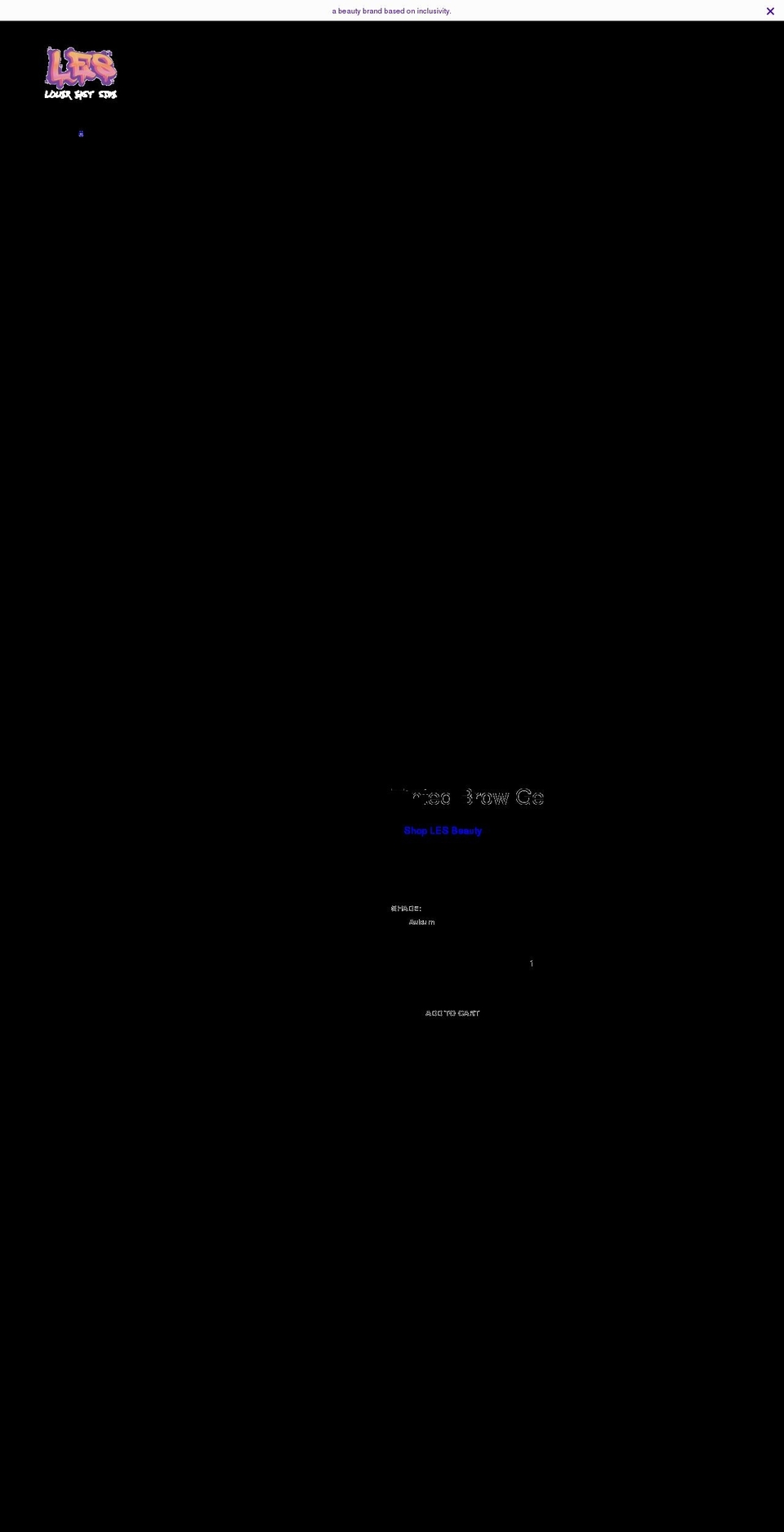 shoplesbeauty.com shopify website screenshot