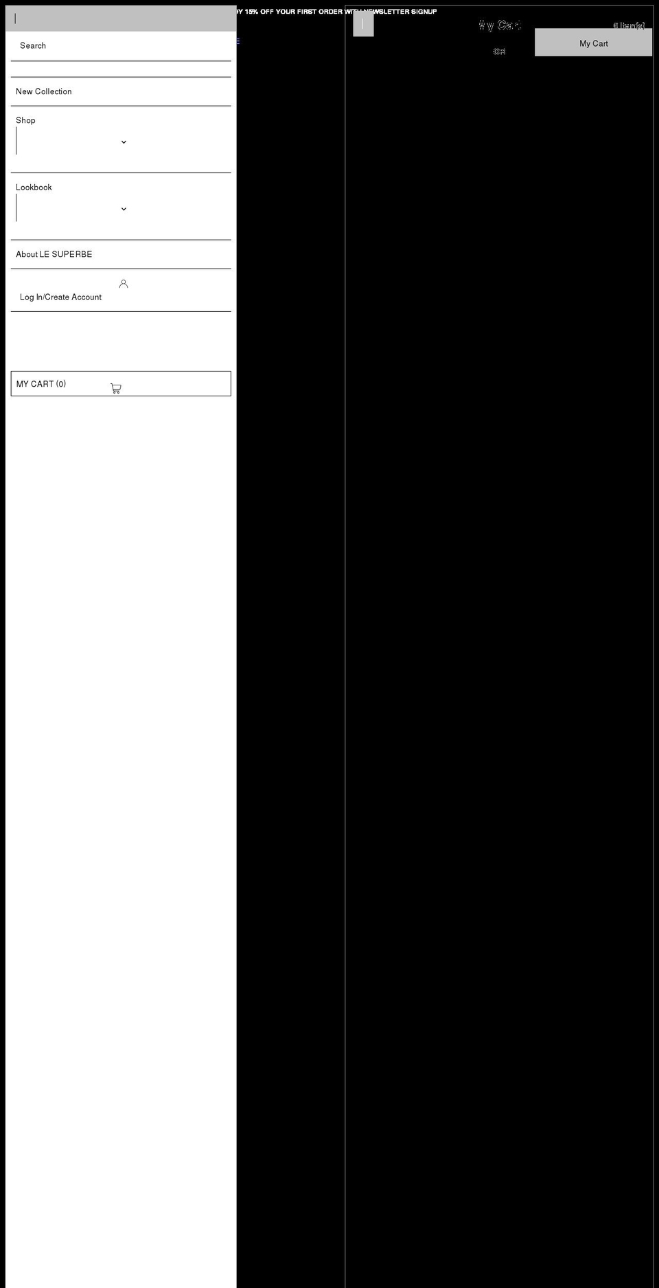 shoplesuperbe.com shopify website screenshot