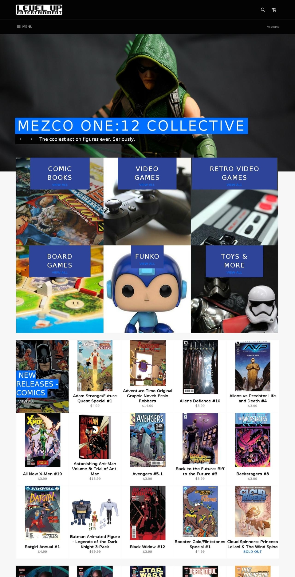 shoplevelup.com shopify website screenshot