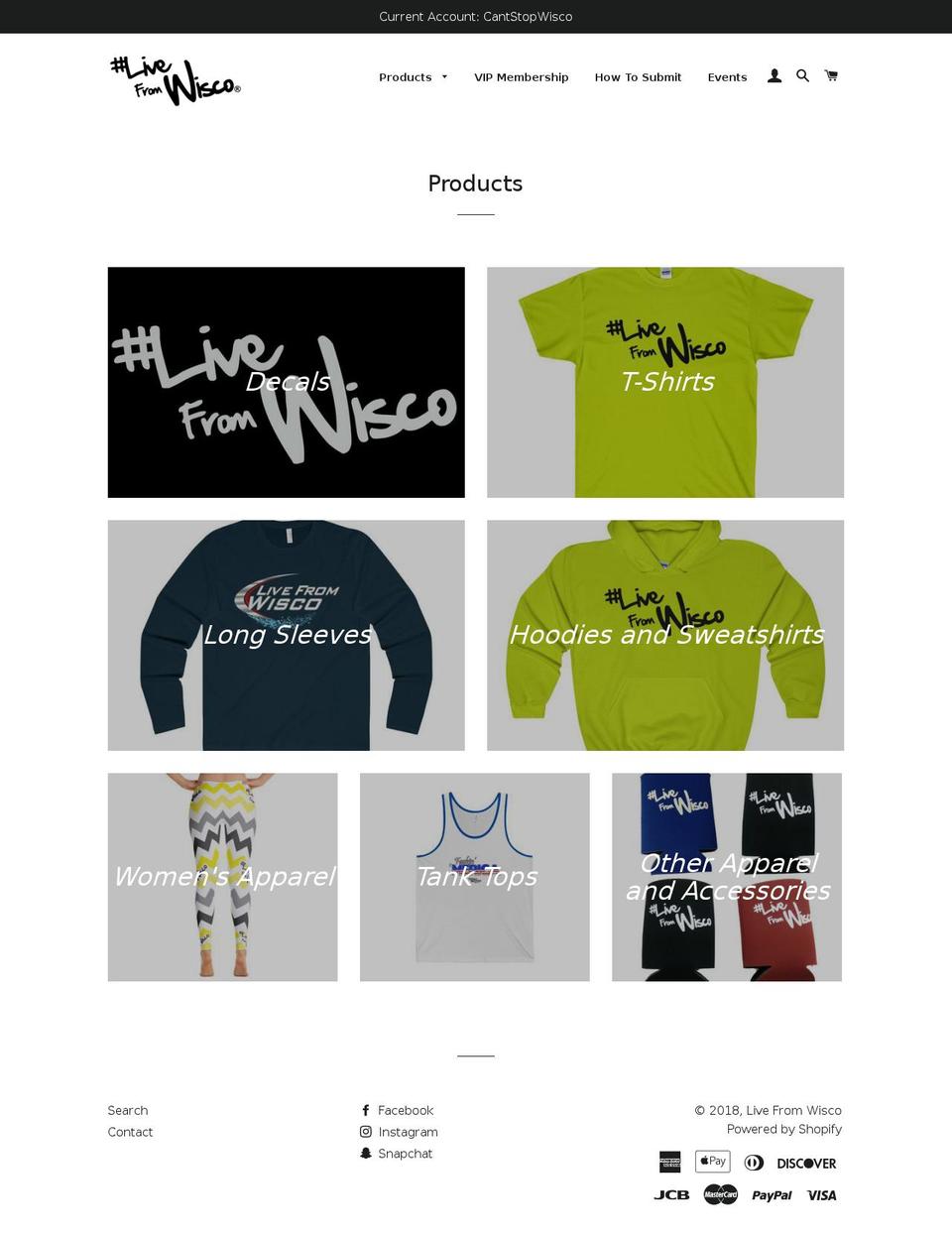 shoplfw.com — Shopify storefront screenshot