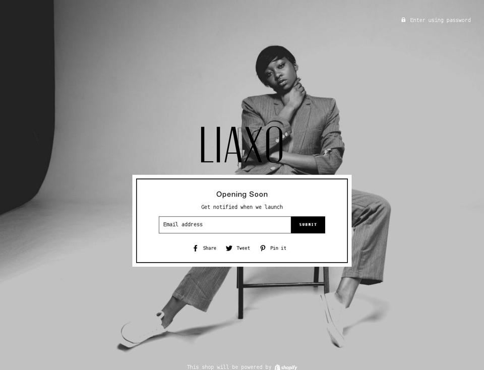 shopliaxo.com shopify website screenshot