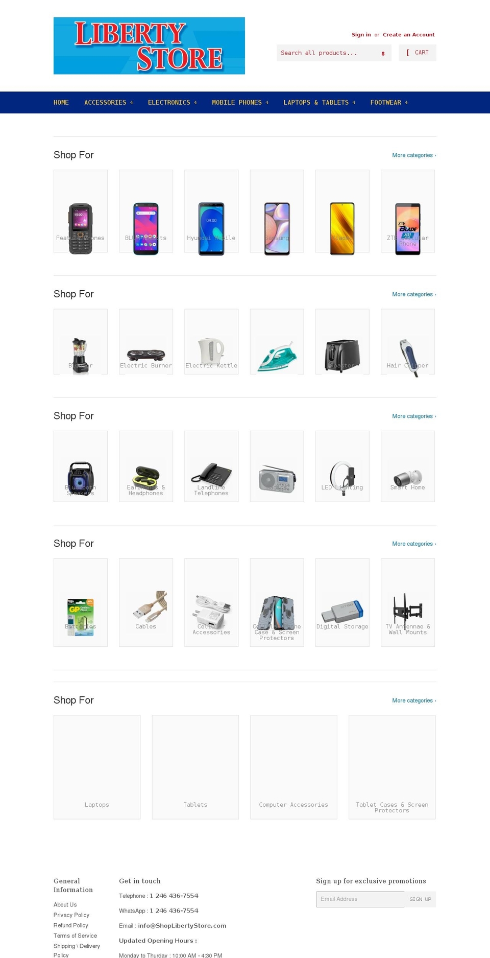 shoplibertystore.com shopify website screenshot