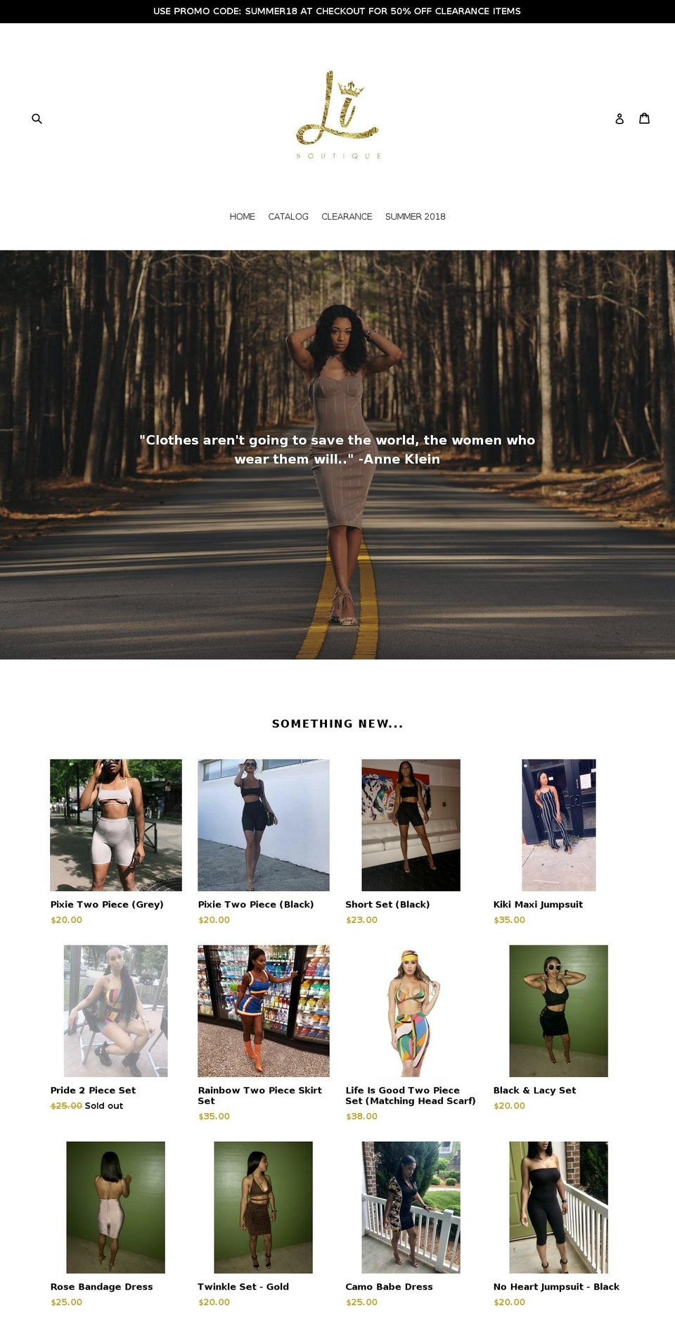 shopliboutique.com — Shopify storefront screenshot
