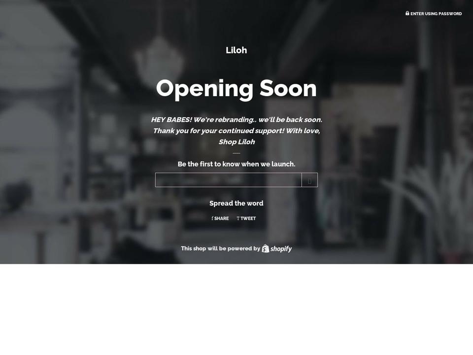shopliloh.com — Shopify storefront screenshot