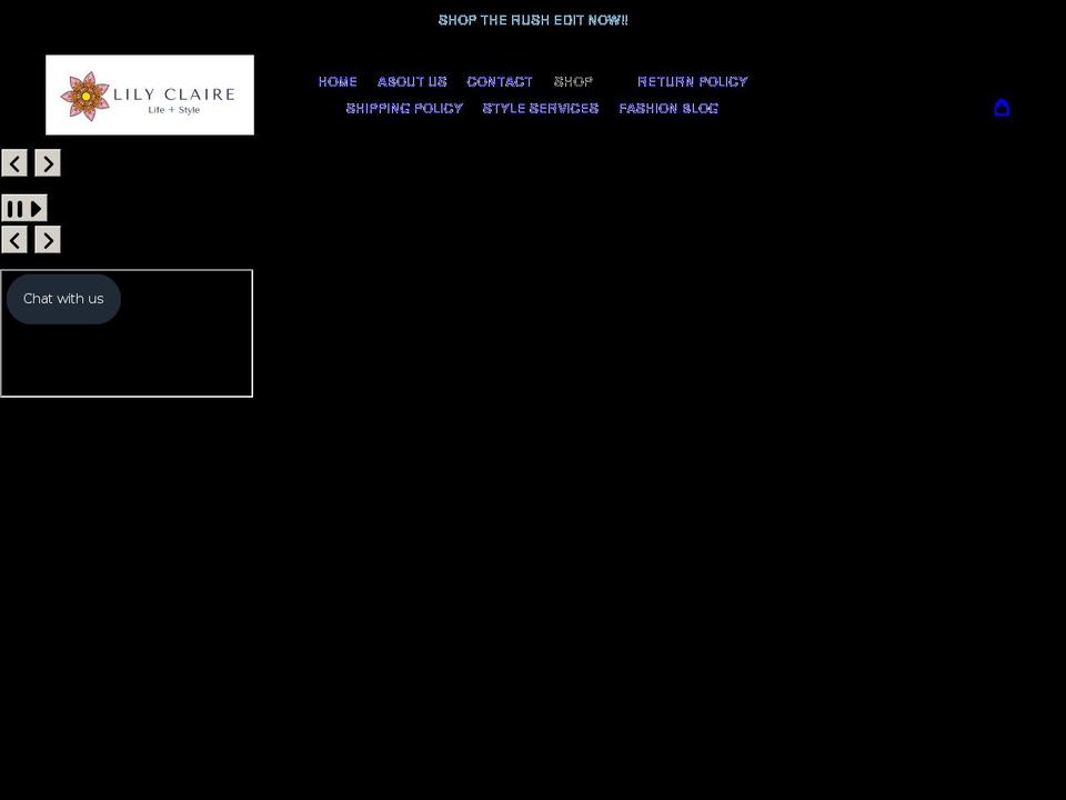 shoplilyclaire.com shopify website screenshot