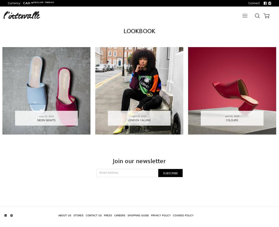 shoplintervalle.com — Shopify storefront screenshot
