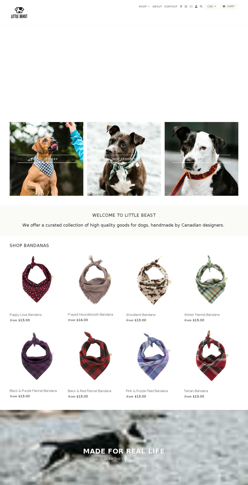 shoplittlebeast.com — Shopify storefront screenshot
