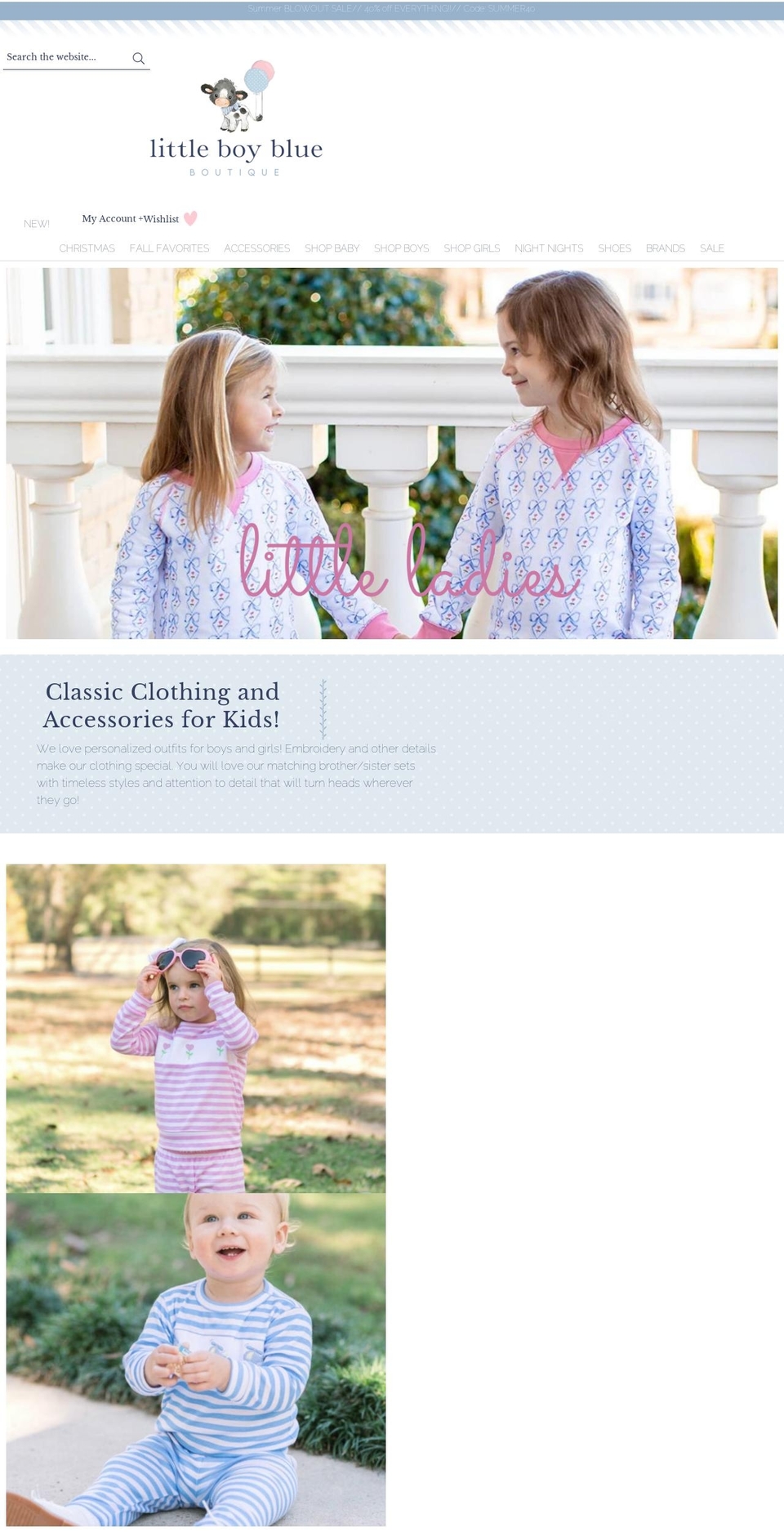 shoplittleboyblue.com shopify website screenshot