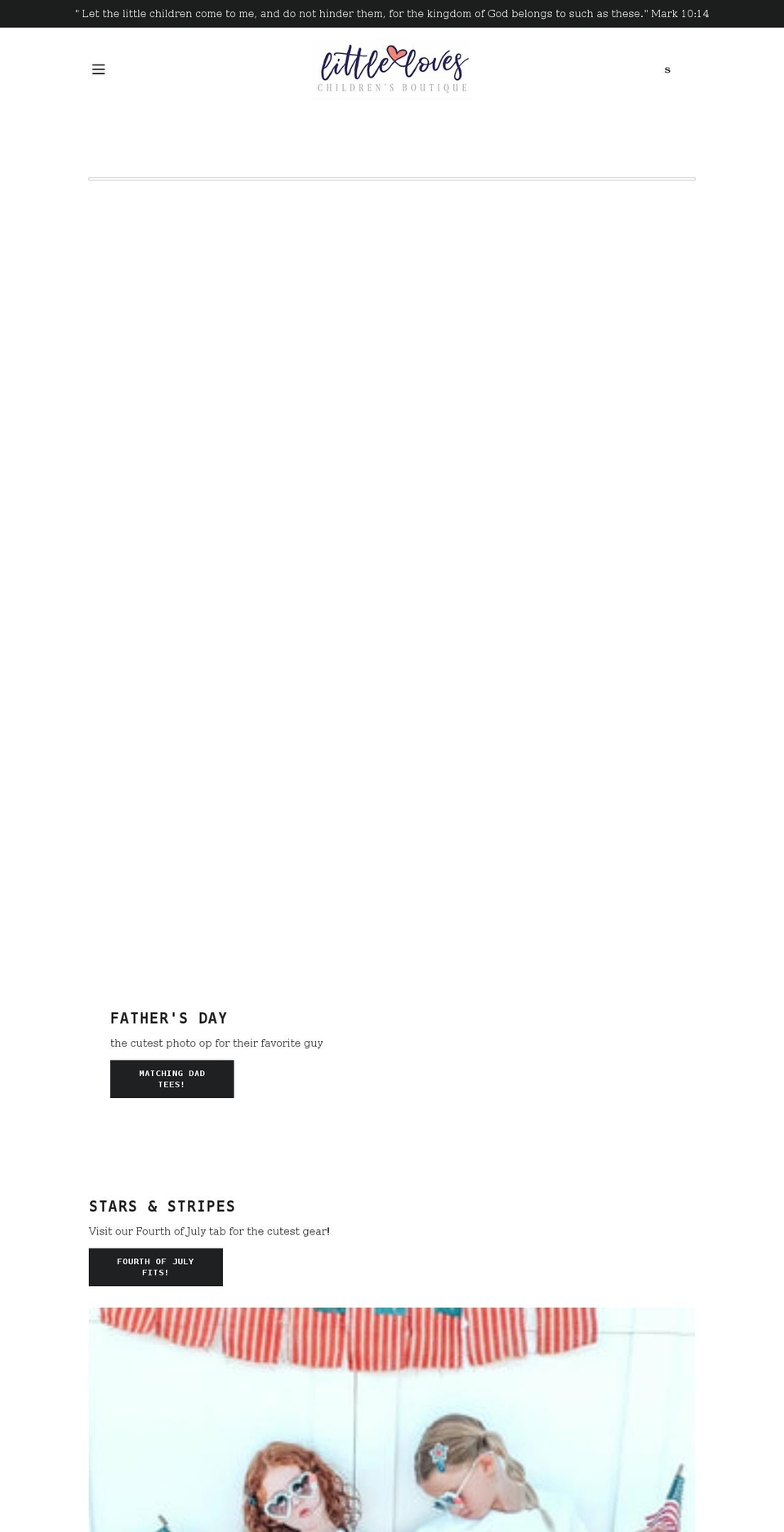 shoplittlelovesboutique.com shopify website screenshot