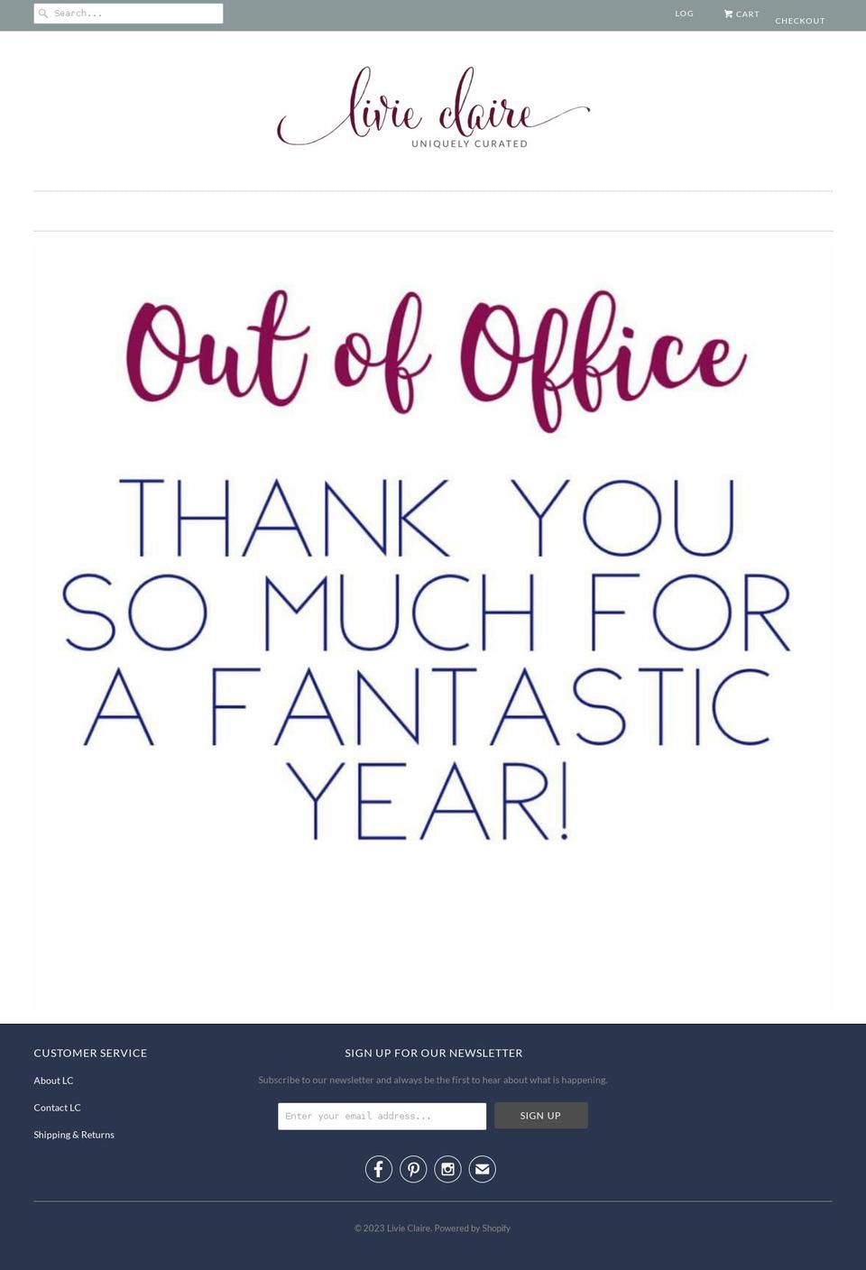 shoplivieclaire.com shopify website screenshot