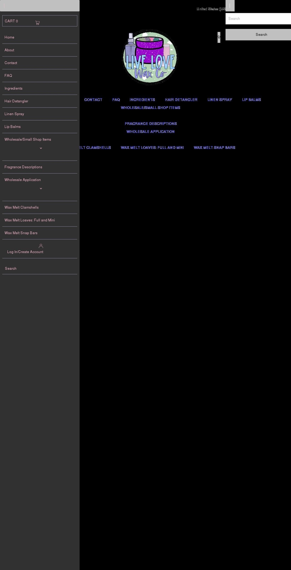 shopllwc.com shopify website screenshot