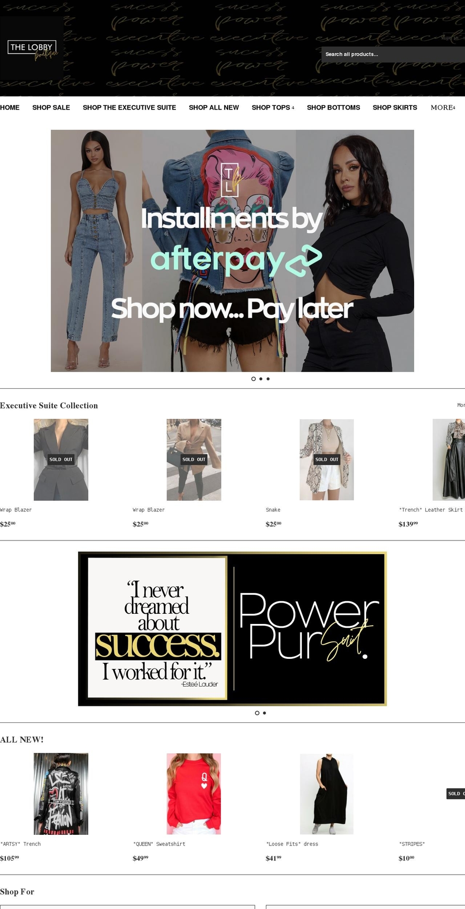 shoplobbyboutique.com shopify website screenshot