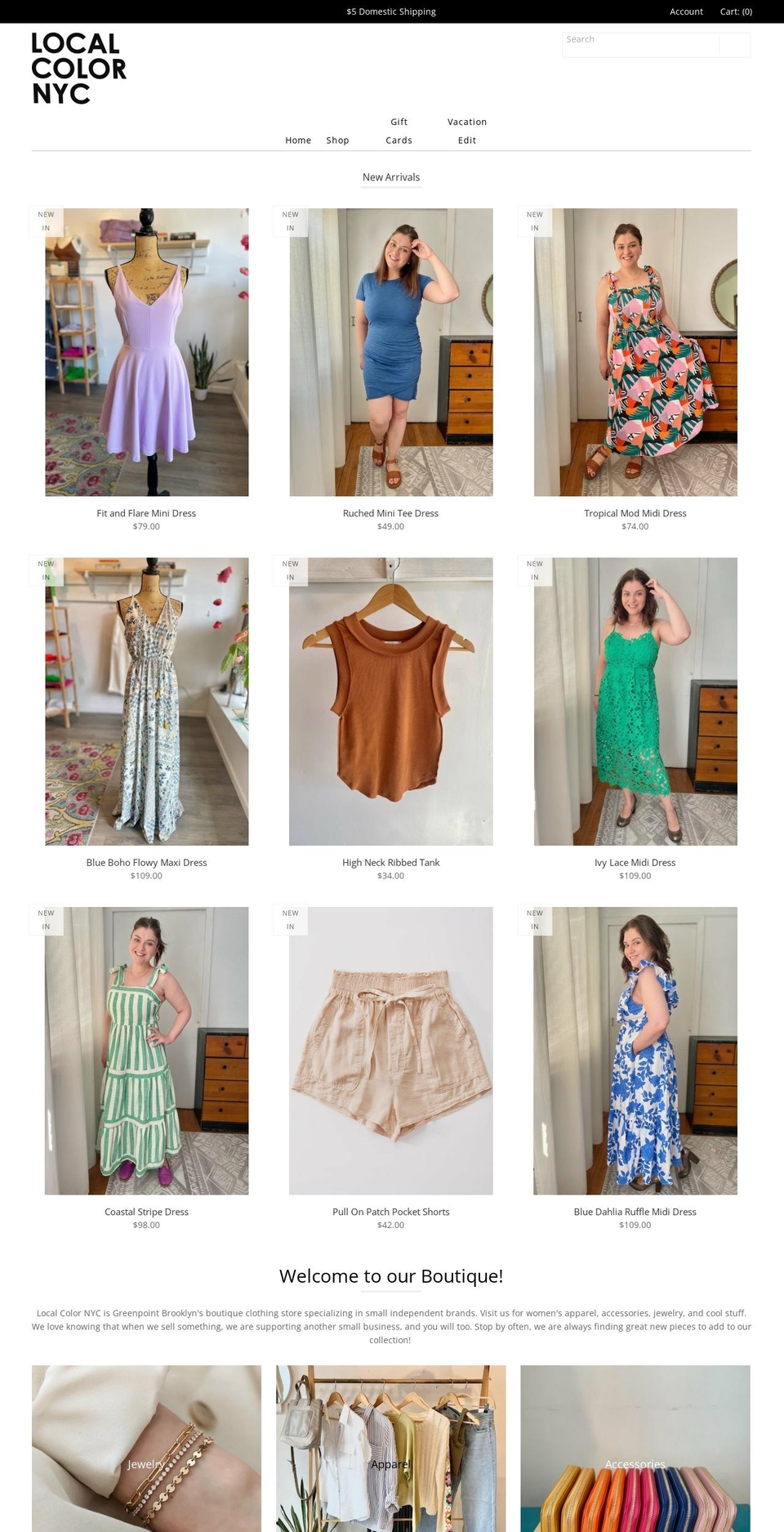 shoplocalcolornyc.com — Shopify storefront screenshot
