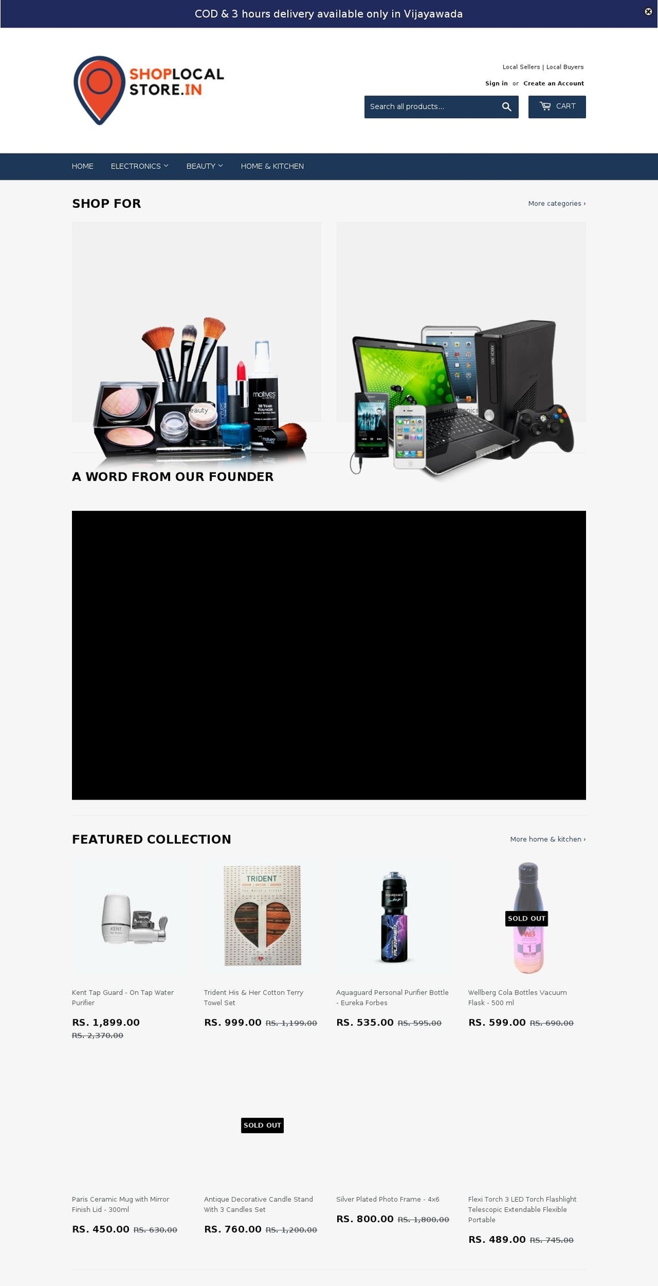 shoplocalstore.com shopify website screenshot