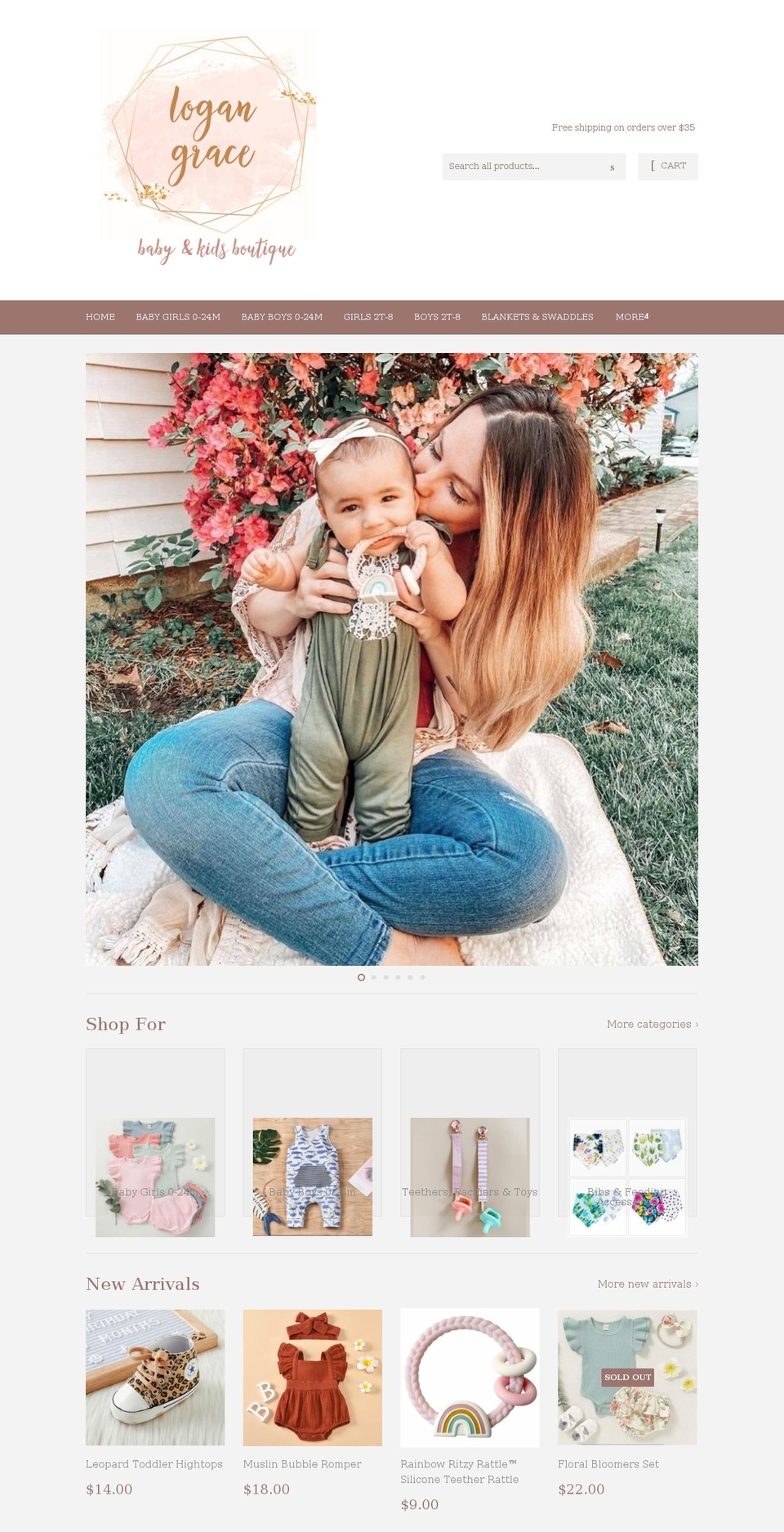 shoplogangrace.com shopify website screenshot