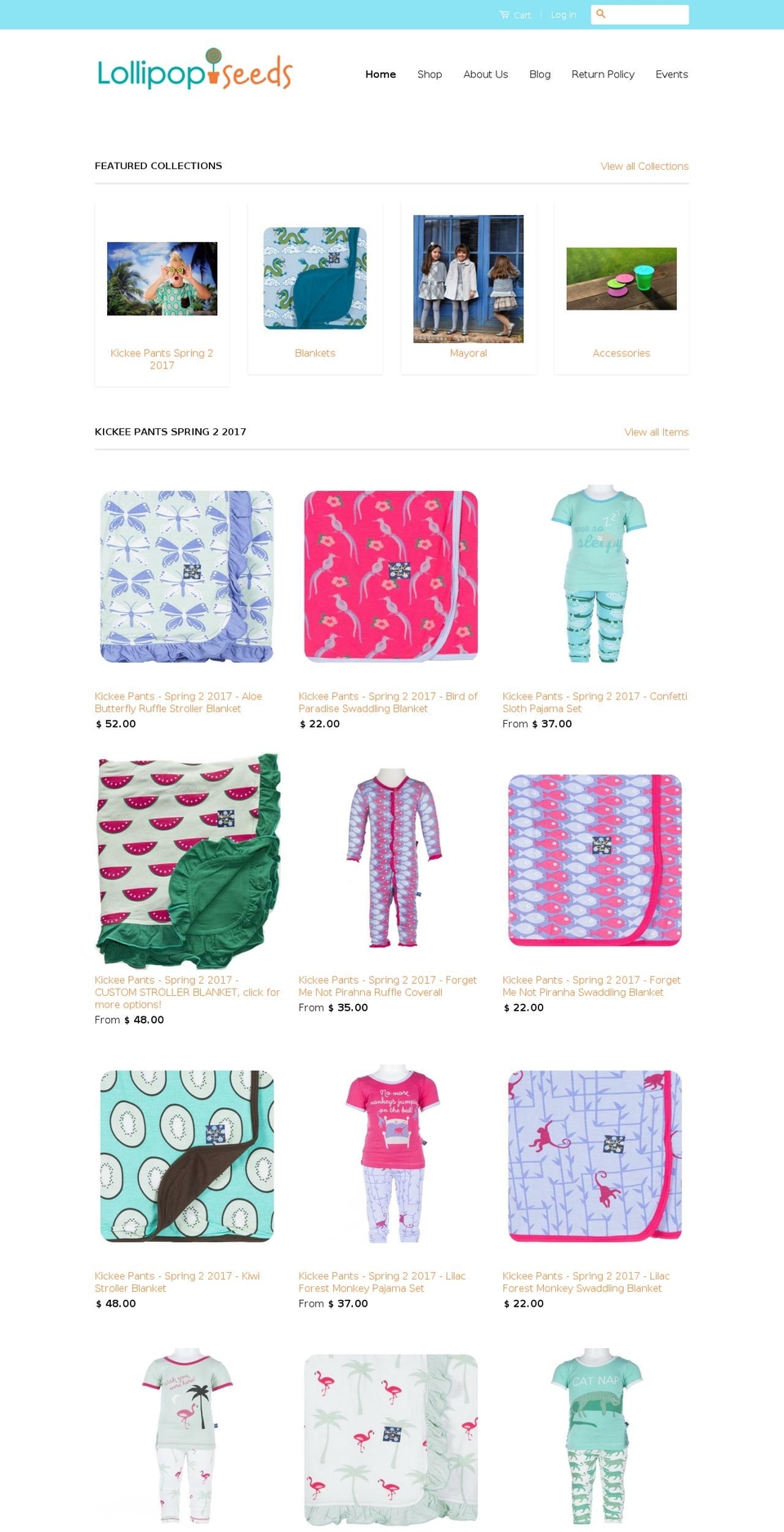 shoplollipopseeds.com shopify website screenshot