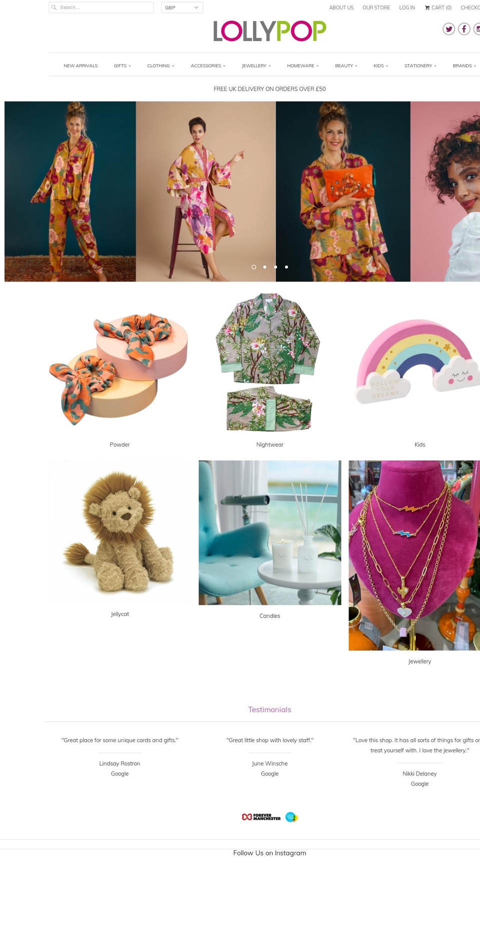 shoplollypop.co.uk shopify website screenshot